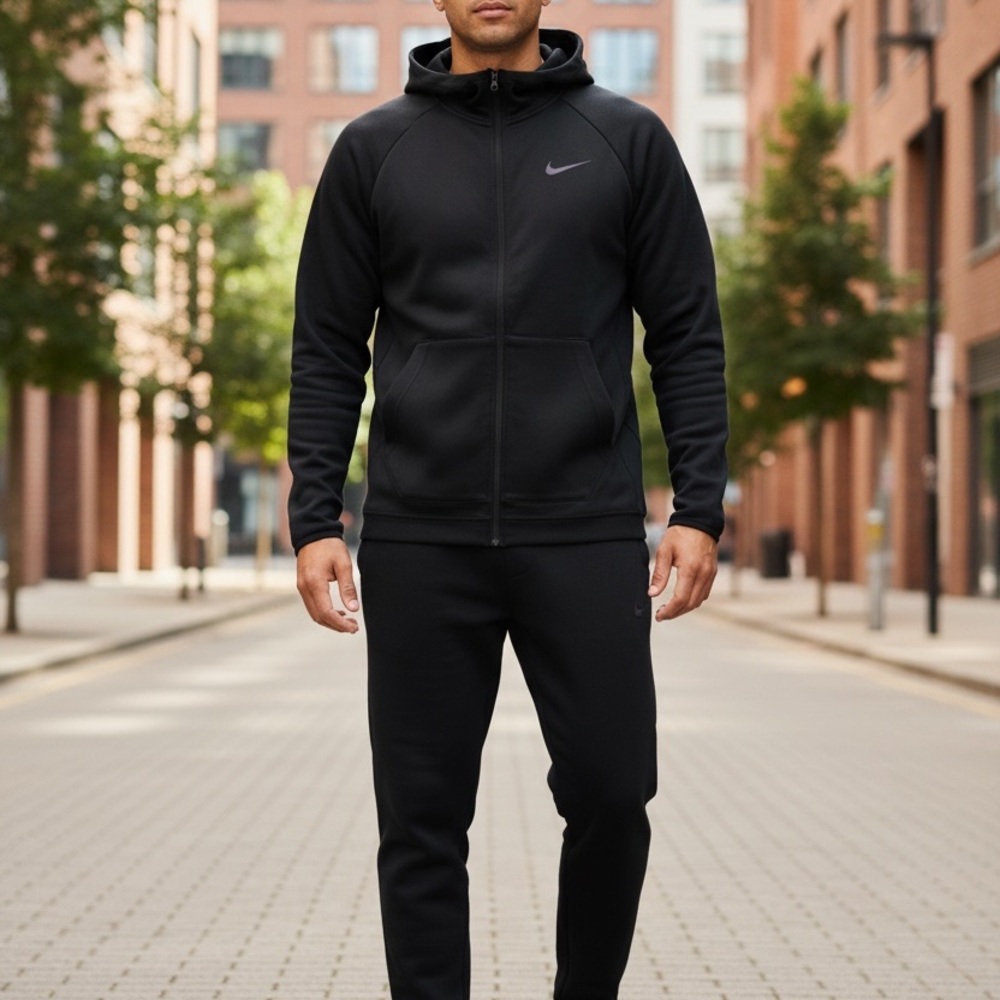 Nike Men's Black‎ Spotlight Full-Zip Hoodie Jacket, Size S